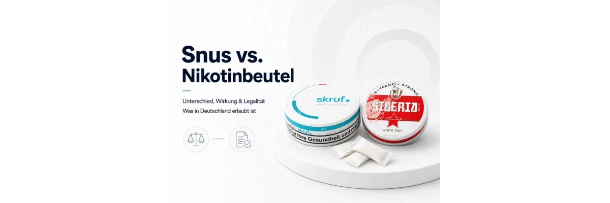 Snus vs. Nikotinbeutel: Der Unterschied, die Wirkung und was in Deutschland legal ist - Snus vs. Nikotinbeutel ✓ Unterschied & Rechtslage | pipah