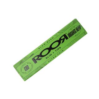 RooR Rolling Paper | Slim | Organic Hemp + Tips