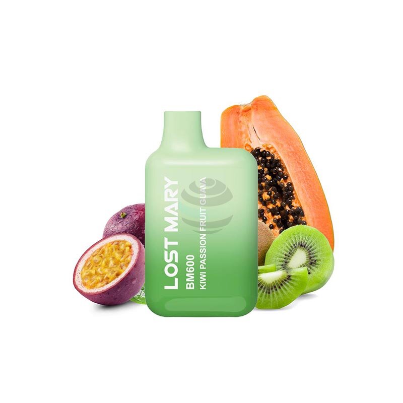 lost mary bm600 kiwi passion fruit guava Fumot Digital Box Vape main image 1