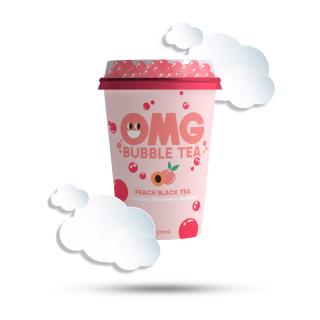 OMG Bubble Tea Peach 270ml