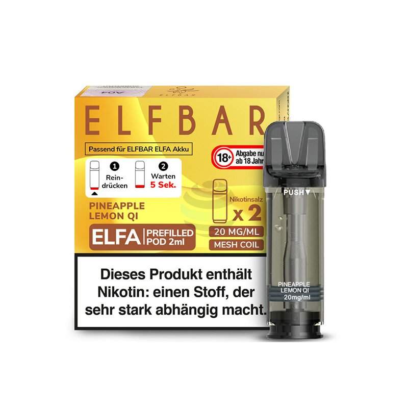 elfbar elfa kaufen Elf Bar ELFA Prefilled Pod Pineapple-Lemon QI