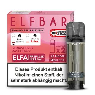 ELFA - Elf Bar - Prefilled Liquid Pod - 2 ml - 2er Pack Strawberry Raspberry