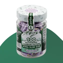 100er Glas PURIZE® XTRA Slim Size | Lila