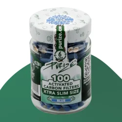 100er Glas PURIZE® XTRA Slim Size | Blau
