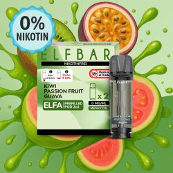 Elf Bar ELFA Pods Nikotinfrei - Prefilled Vape Pod - Kiwi...