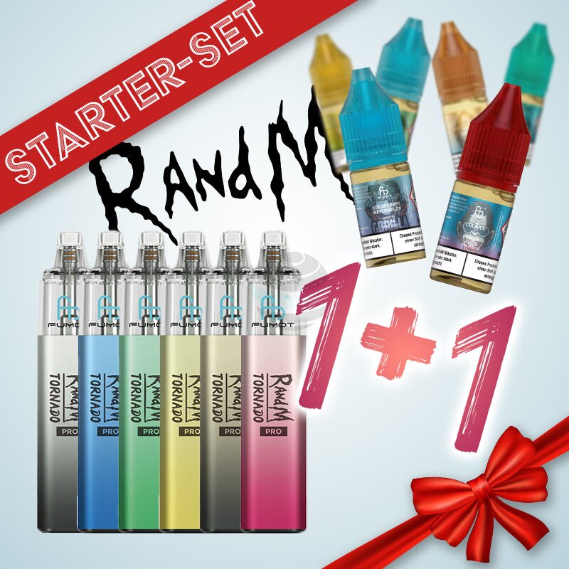 RandM Tornado Pro Podkit + 1 Liquid (20 mg) – Starter-Bundle