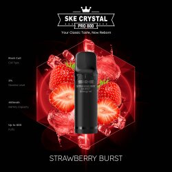 SKE CRYSTAL 800 PRO Pods (2er Pack) - Strawberry Burst