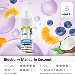 LIQ IT Liquid 10ml - Blueberry Mandarin Coconut
