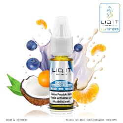 LIQ IT Liquid 10ml - Blueberry Mandarin Coconut - Visual