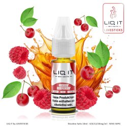 LIQ IT Liquid 10ml - Cherry Raspberry - Visual