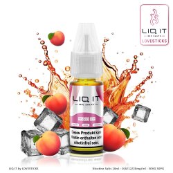LIQ IT Liquid 10ml - Peach Ice - Visual