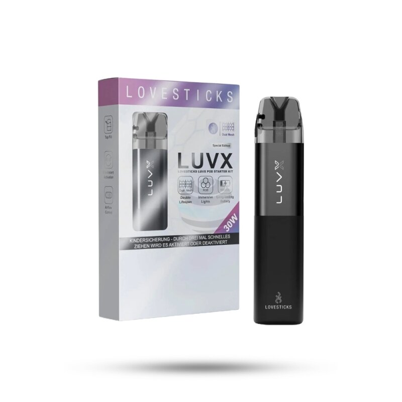 LOVESTICK LUVX Pod Starter Kit Black  30 W Pod-System