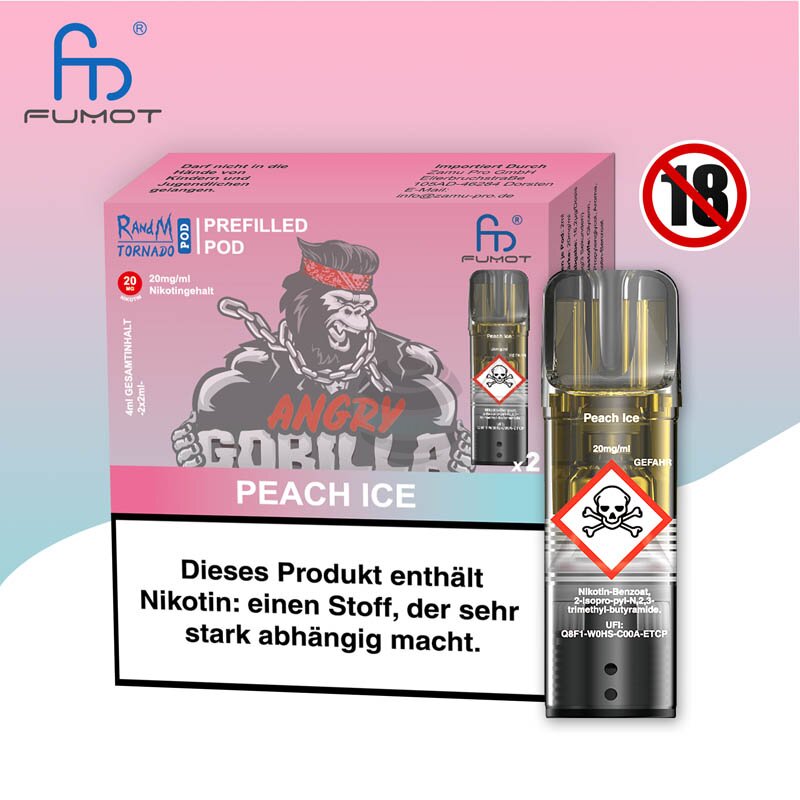 RandM Tornado Prefilled Pods - Peach Ice | Jetzt kaufen!