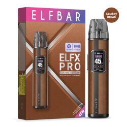 ELFBAR ELFX Pro Pod Kit - Cowboy Brown Box