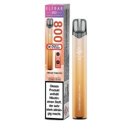 Elf Bar 800 - Einweg Vape 20mg - Cream Tobacco - Einzel