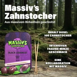Massivs Zahnstocher mit Geschmack - 100 Stück -...