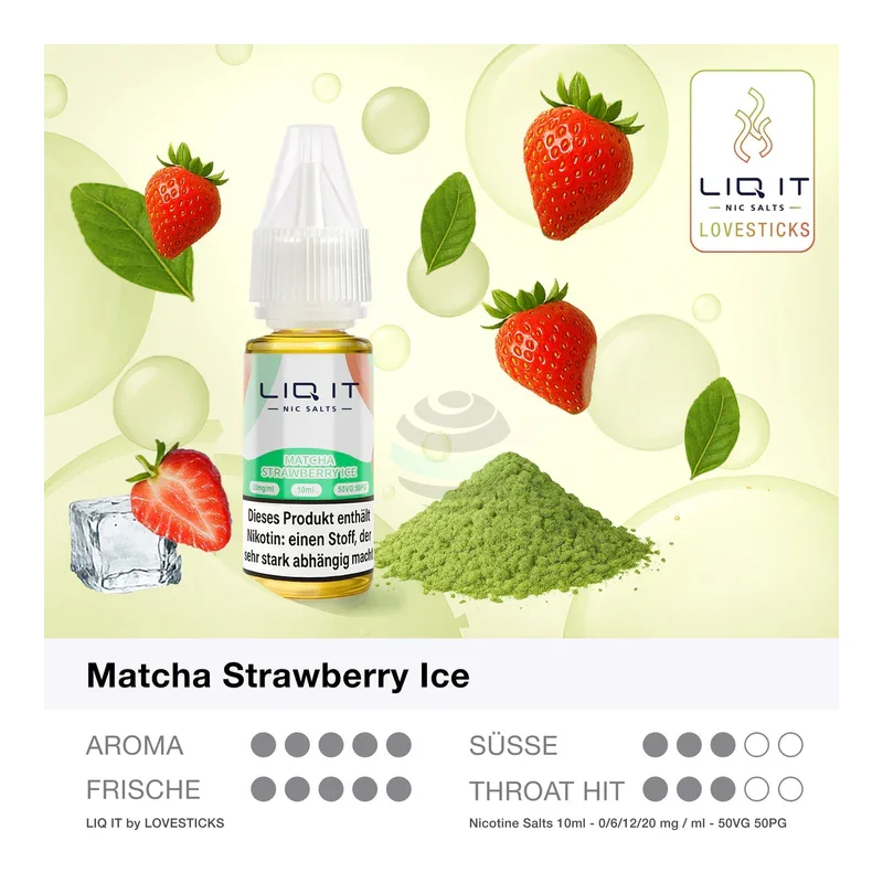 LIQ IT Matcha Strawberry Ice Liquid 10 ml