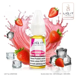 LIQ IT Liquid 10ml - Strawberry Ice 0mg/ml