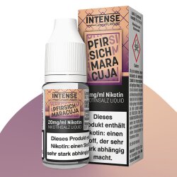INTENSE Nikotinsalz Liquid 10ml - Pfirsich Maracuja 20mg/ml