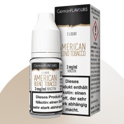 GermanFLAVOURS E-Liquid 10ml - American Blend Tobacco 3mg/ml