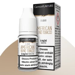 GermanFLAVOURS E-Liquid 10ml - American Blend Tobacco 6mg/ml