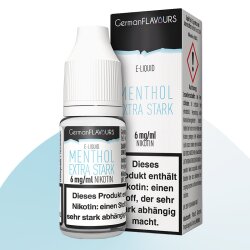 GermanFLAVOURS E-Liquid 10ml - Menthol Extra Stark 6mg/ml