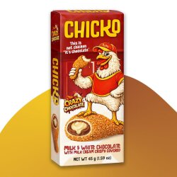Chicko Schokolade im Chicken Look – Crunchy...