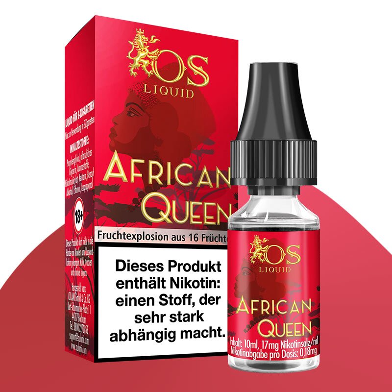 african queen vape OS Liquid – African Queen (17 mg NicSalt)