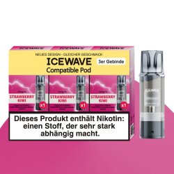 ICEWAVE Pods - 3er Pack - Strawberry Kiwi - 20mg