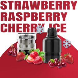 MEGABAR GT15000 Pods - Strawberry Raspberry Cherry Ice