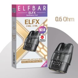 ELFBAR ELFX Mini V2.0 Leerpods (3er-Pack, 2 ml)
