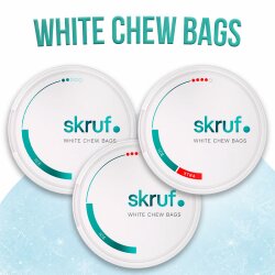 Skruf White Chew Bags