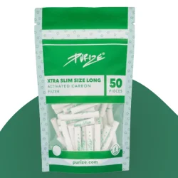 50er PURIZE® XTRA Slim Size | Aktivkohlefilter | Blau