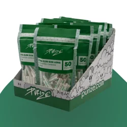 50er PURIZE® XTRA Slim Size | Aktivkohlefilter | Blau