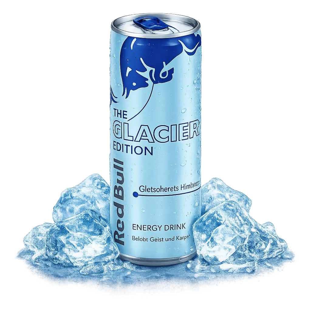 Red Bull Glacier Edition 2025 Gletschereis-Himbeere Dose