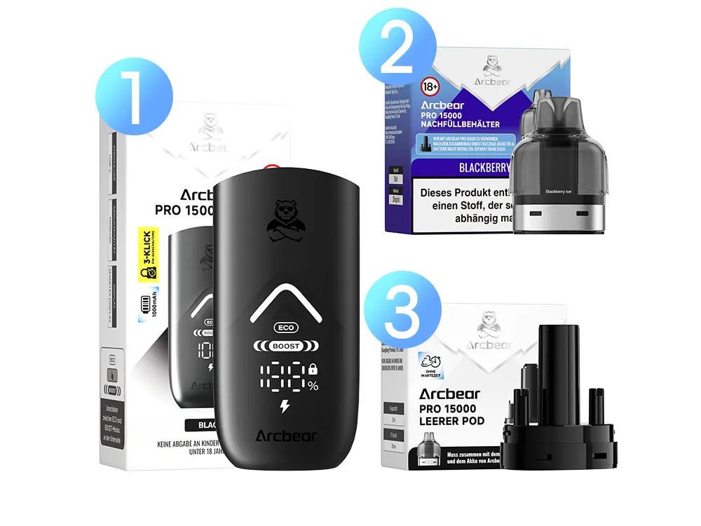Arcbear Pro 15000 Pod-System Übersicht